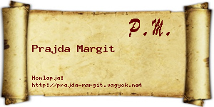 Prajda Margit névjegykártya